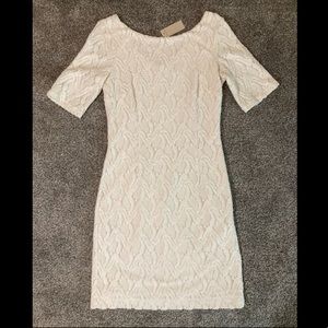 Ann Taylor White Knit Dress
